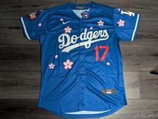 Shohei Ohtani 17 2026 Blue Tokyo Series Cherry Blossom Dodger Jersey Medium
