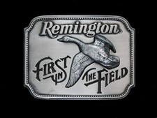 NF08101 NOS VINTAGE 1980 REMINGTON CANADA GOOSE ART BY SID BELL GUN BUCKLE