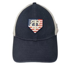New Era MLB Minnesota Twins Trucker Hat Blue White Snapback OS USA Flag Shield