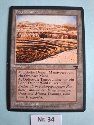 1x Strip Mine / Tagebaumine - NM - DE - (1995) Renaissance - Magic MTG
