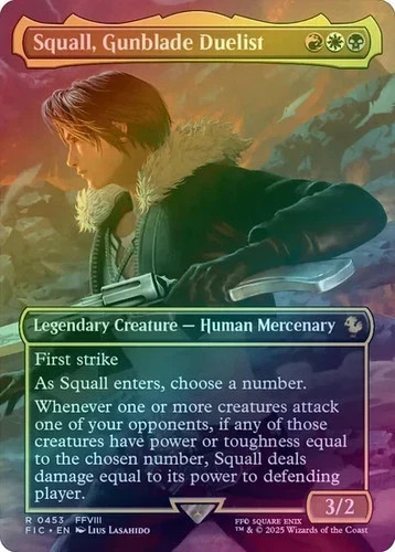 Squall, Gunblade Duelist (Borderless) FIC #453 - MTG Final Fantasy Foil