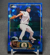 Ken Waldichuk Rookie RC 2023 Topps Chrome Sapphire Card #340 Oakland Athletics