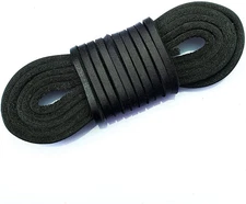 (TM Genuine Flat Leather Shoe Lace String Cord