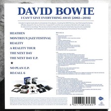 DAVID BOWIE I CAN'T GIVE EVERYTHING AWAY NEW CD DAVID BOWIE I CAN'T GIVE EVERYTHING AWAY NEW CD