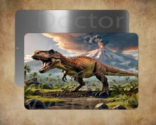 T REX Dinosaur Tyrannosaurus 8 x 12" metal sign Made in USA