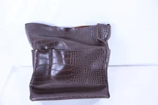 Crossbody Bag + Clutch Brown with Alligator Skin Pattern Crossbody or Shoulder