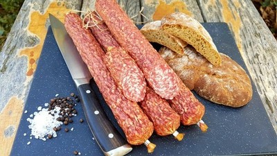 Sonderangebot! 3 Eichsfelder Stracke Eichsfelder Wurst Mettwurst luftgetrocknet