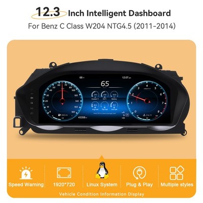Digital Tacho LCD Display Kombiinstrument Für Mercedes C204 W204 11-14 NTG4.5