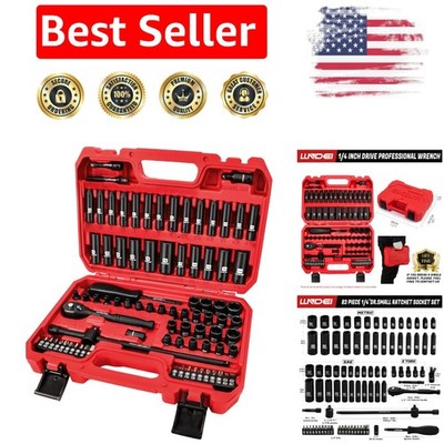83-Piece Reversible Ratchet and Socket Set for Ultimate Automotive Versatility