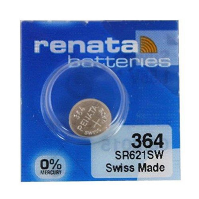 Uhrenbatterie Silberoxid 364 1,55V Knopfzelle 11,6mm kompakt 1 Stück HighLife +60%!!