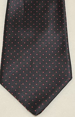 Brioni Print  Polka Dot Silk Tie-  Hand Made In Italy ~Very Rare~