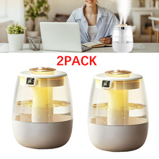 2Pack 1.5L Humidifiers for Bedroom Ultrasonic Cool Mist LED Humidifier Top Fill