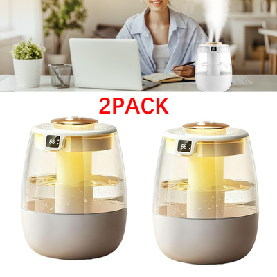 2Pack 1.5L Humidifiers for Bedroom Ultrasonic Cool Mist LED Humidifier Top Fill