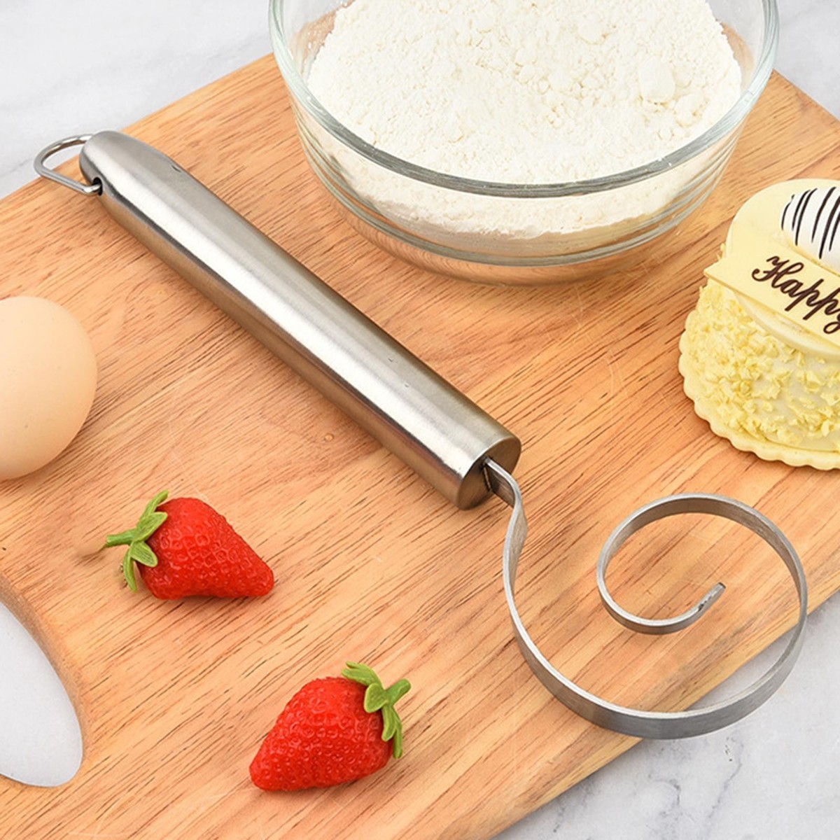 Dough Whisk Kitchen Accessories Blender Manual Bread Whisk Dough