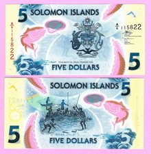 SOLOMON ISLANDS 5 Dollars 2019 p38 UNC  (TK 19 140)