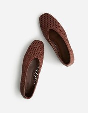 Madewell The Mylie Ballet Flat in Handwoven Leather size 7