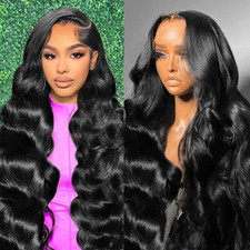 13X6 Lace Front Wigs Human Hair Pre Plucked 200 Density Body Wave HD Lace Front