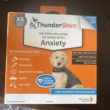 ThunderShirt Thunder Shirt Sport Anxiety Relief Vest Dogs, XS Solid Gray new