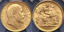 1906 Sydney Half Sovereign - PCGS MS62