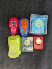 Paper Punch Lot 6 Punches Scrapbooking Paper Crafts Card Making Tools Feet Heart