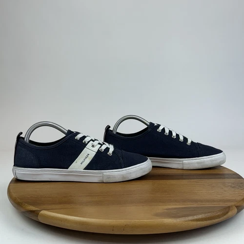 Womens Tommy Hilfiger Lainie Navy Blue Canvas Casual Sneakers Shoes Size 8.5 M