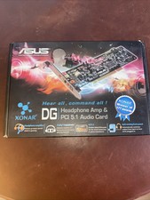 Asus Xonar DG Headphone Amp PCI 5.1 SPDIF internal Audio Card Vintage Retro PC