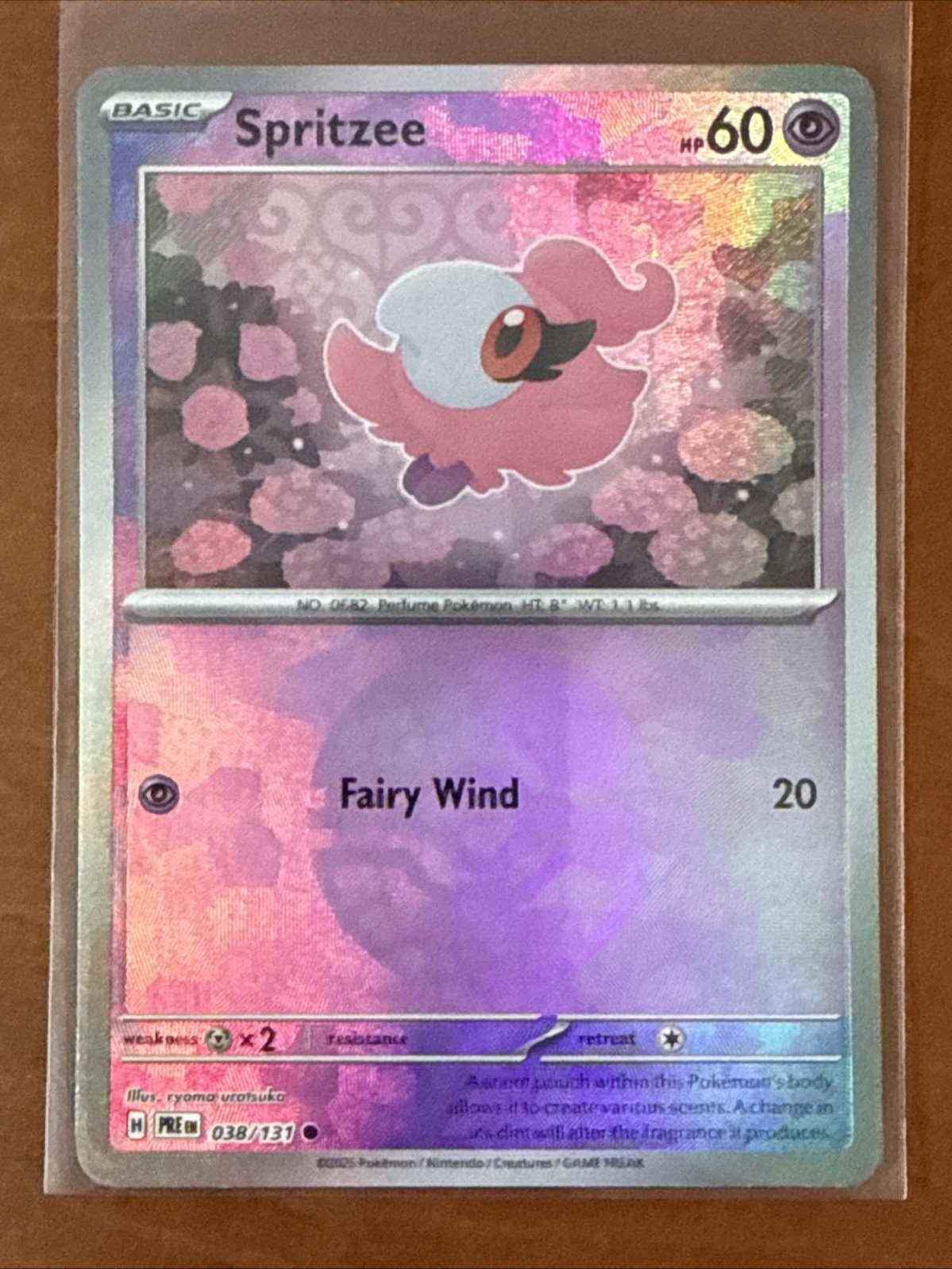 Pokemon Prismatic Evolutions - Spritzee (Poke Ball Pattern) 038/131