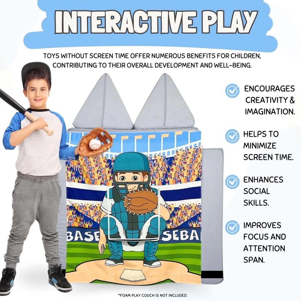 Painel de jogos para sofá infantil de espuma sofá infantil (bebol) - Imagem 3 de 4