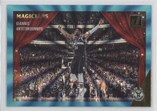 2021-22 Panini Donruss Magicians Holo Teal Laser Giannis Antetokounmpo #1 oh4