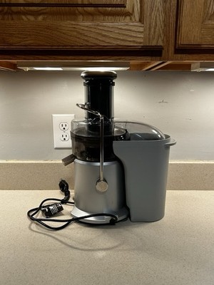 Breville Model Je98xl Juice Fountain Plus Silver Tested Works Comes With Box