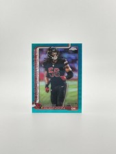 2025 Topps Chrome NFL Darius Robinson #9 Aqua Refractor /199 Cardinals