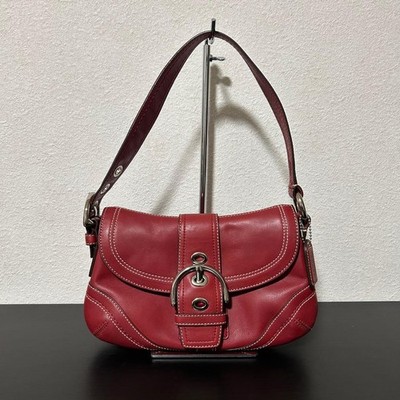 beautiful Coach Leather Soho Shoulder Bag Red | eBay