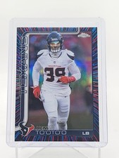 HENRY TO'OTO'O 2025 TOPPS CHROME NEON PULSE REFRACTOR TEXANS Q5849