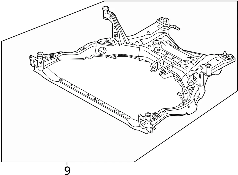 (LOCAL PICKUP ONLY) Crossmember/K-Frame Front Fits 17-23 MAZDA CX-5 2048743 - Image 3 of 3