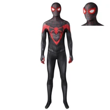 PS5 Spiderman 2 Jumpsuit Miles Morales V2 3D Costume Bodysuit Cosplay Halloween