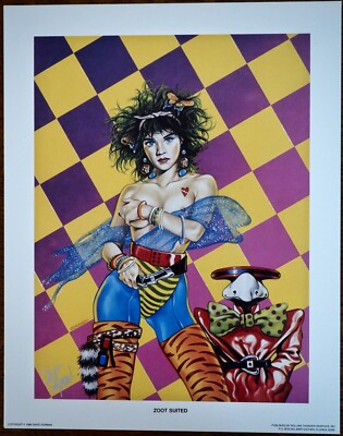  ZOOT SUITED  Signed DAVID DORMAN 1986 11X14 Print Cover Of ALIEN ENCOUNTERS #5