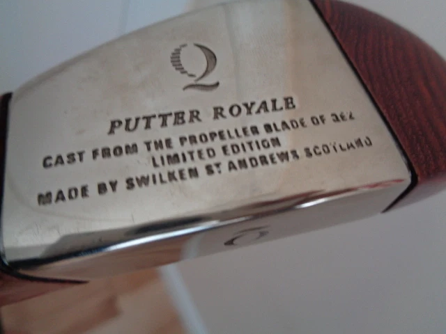 Swilken of St Andrews Royale QE2 putter collectors piece in pristine condition - Image 2 of 4