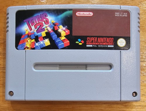 Tetris 2 VGC Super Nintendo SNES AUS PAL W/ VHS style case -TESTED- - Picture 2 of 6