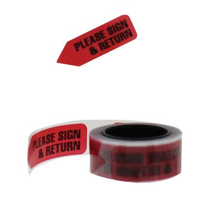 Red Return Sticker Redi-Tag 91037 Arrow Message Page Flag Refills,