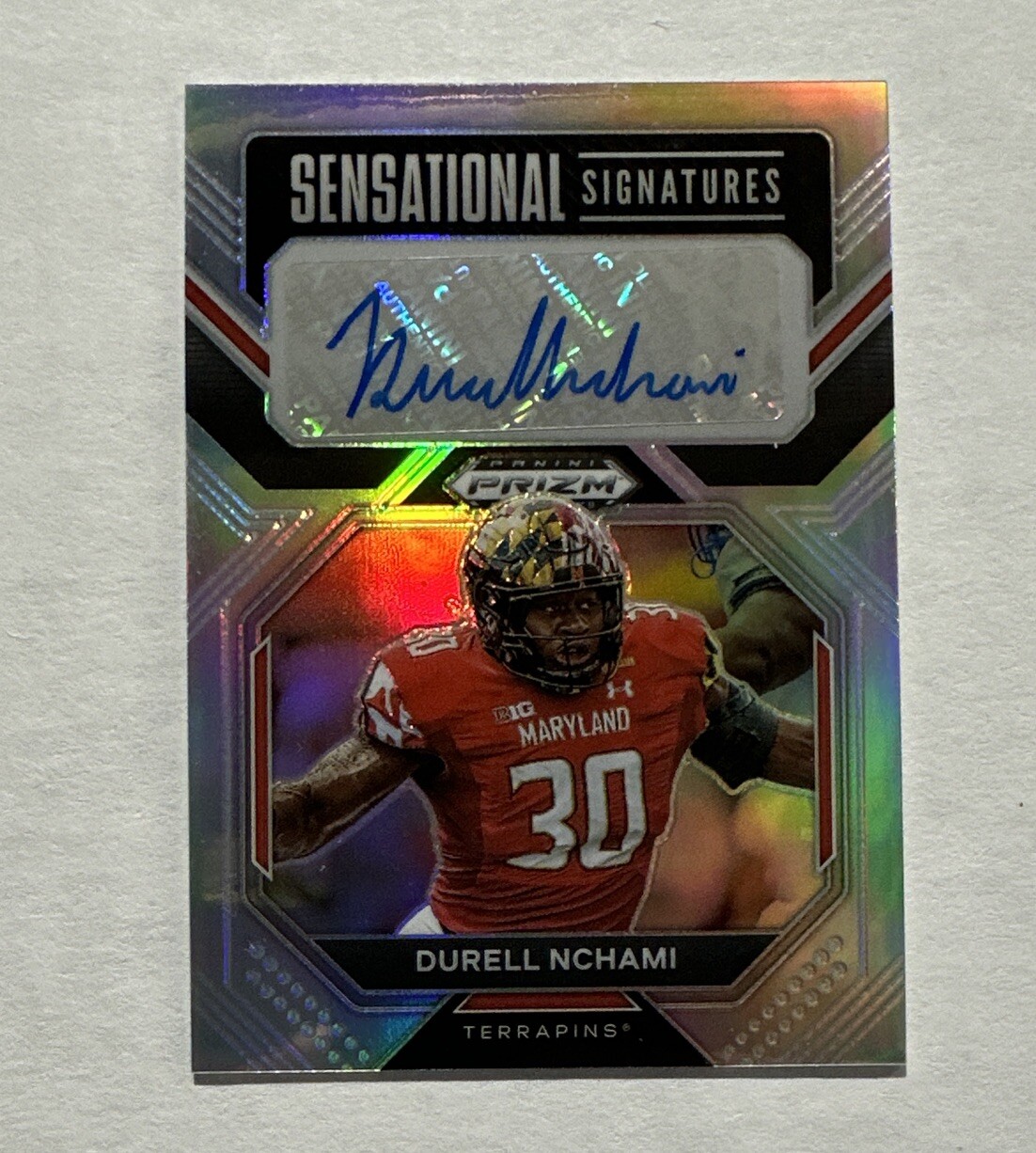 2023 Panini Prizm Draft Picks Sensational Signatures Durell Nchami Auto