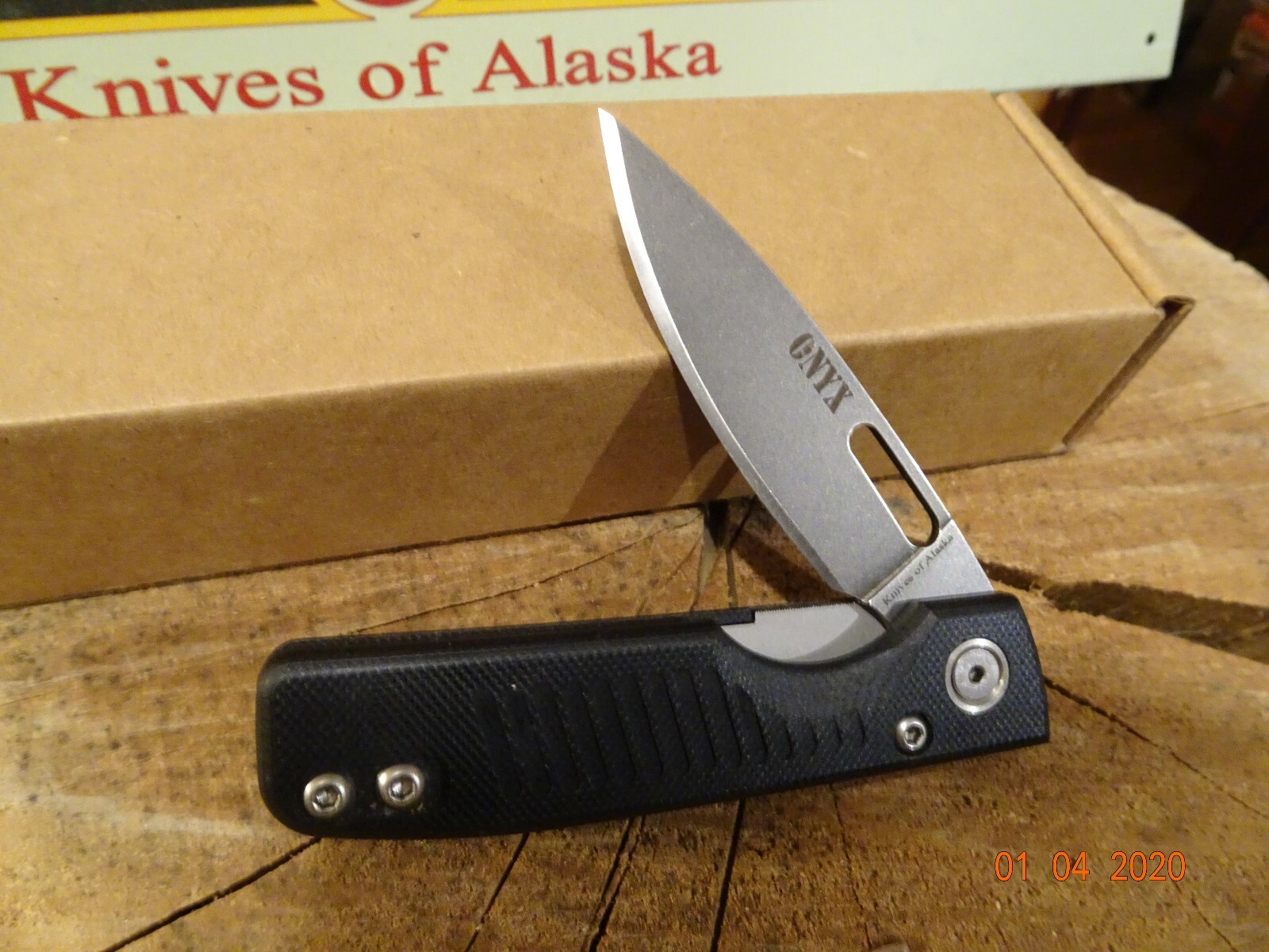 KNIVES OF ALASKA ONYX FOLDER 3.90" CLOSED POCKET KNIFE W/CLIP 796FG