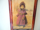 Vintage Wooden Willimantic Thread Themed Memo Holder " Beautiful Collectible " — photo 2