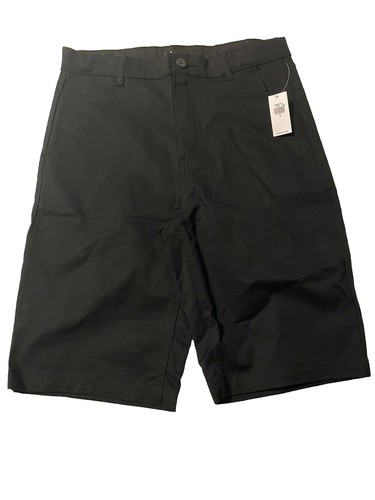 NWT NEW TWILL STRAIGHT SCHOOL UNIFORM SHORTS BOYS SIZE 16 LOT 5 BLACK COTTON NR - Picture 3 of 6