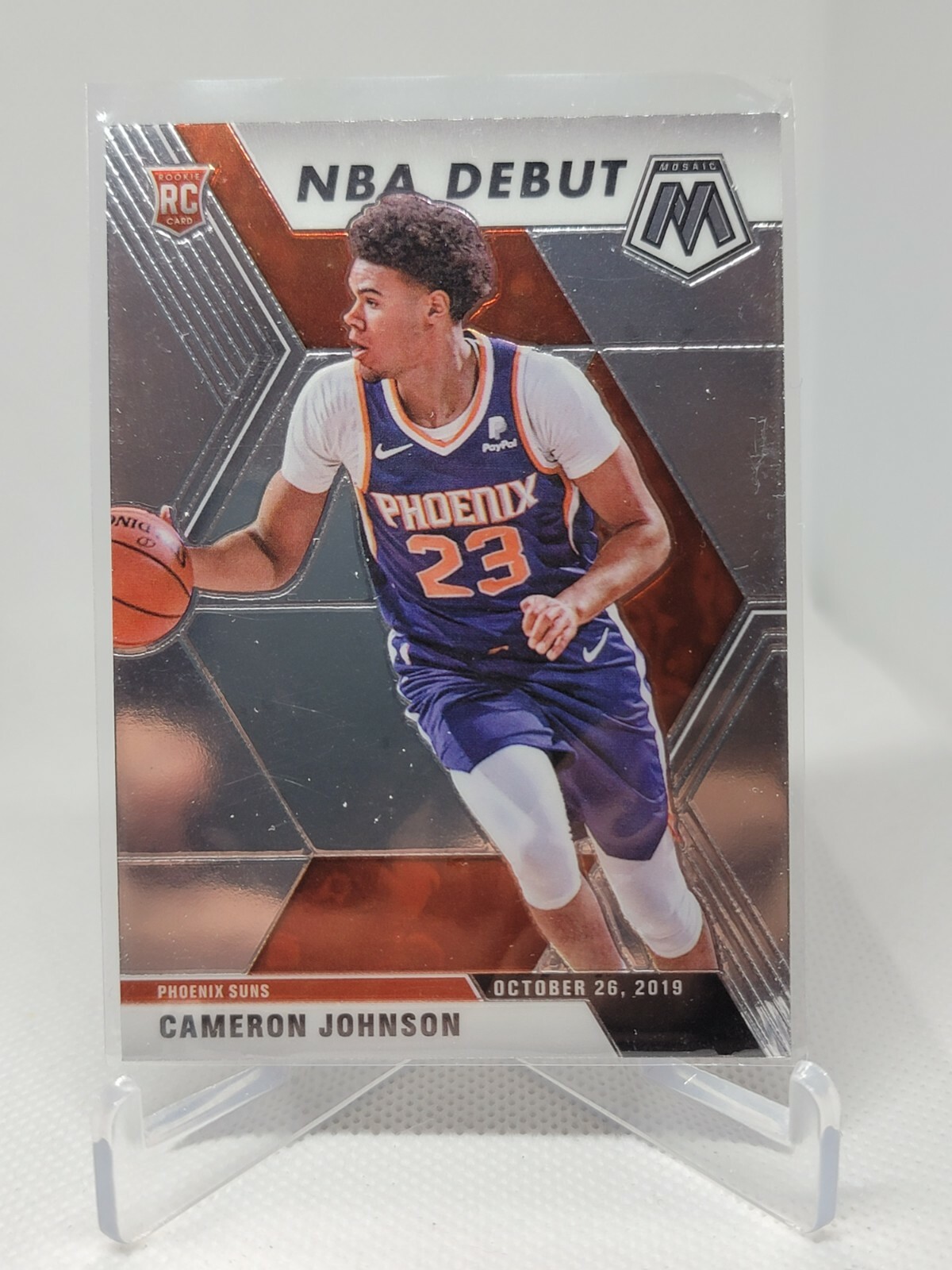 CAMERON JOHNSON 2019-20 Panini Mosaic NBA Debut Silver Prizm RC 265 Suns A3B