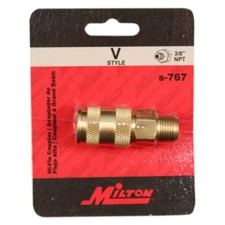 Milton Industries, Inc. 3/8 In. MNPT V Style High Flow Coupler