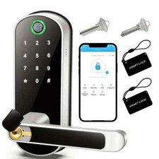 Smart Fingerprint Door Lock App Remote Control Keyless WIFI Lock NFC 2 IC Cards