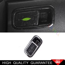 For Honda Civic 10th 16-21 Forged Carbon Fiber Co-Pilot Storage Box Handle Cover
