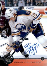 Brian Holzinger Signed Auto 1996-97 The Leaf Set card Buffalo Sabres