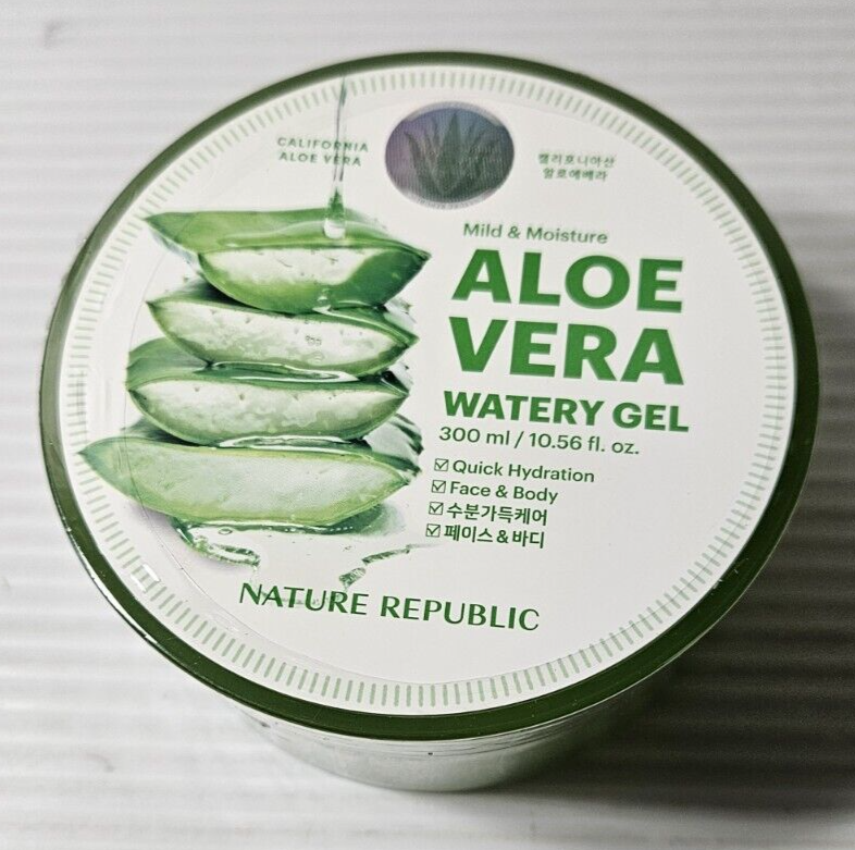 Nature Republic Aloe Vera Watery Gel 300ml 10.56oz, Face & Body Hydration