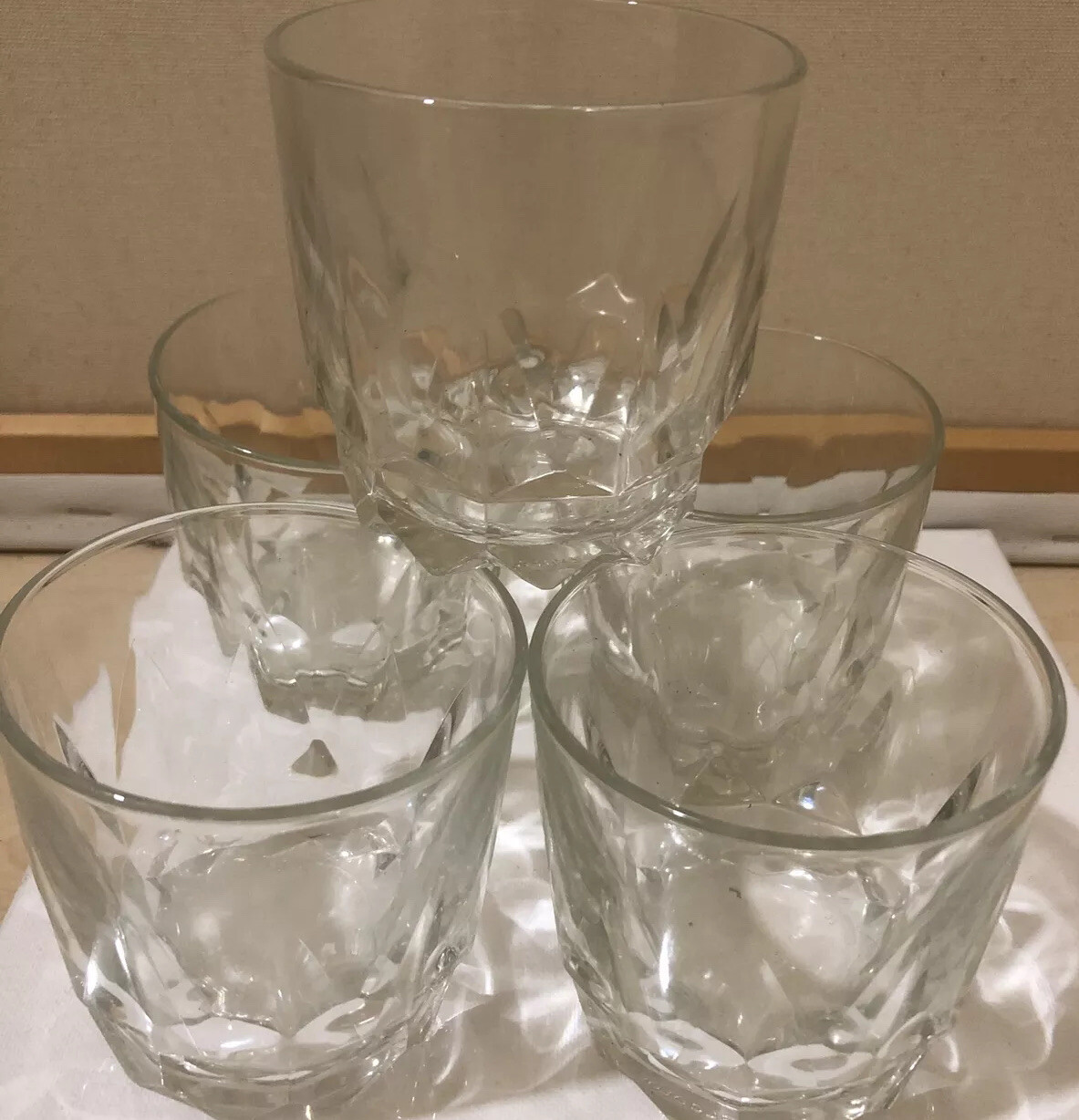 Vintage Arcoroc France Clear Glass Set Of 5 Ebay
